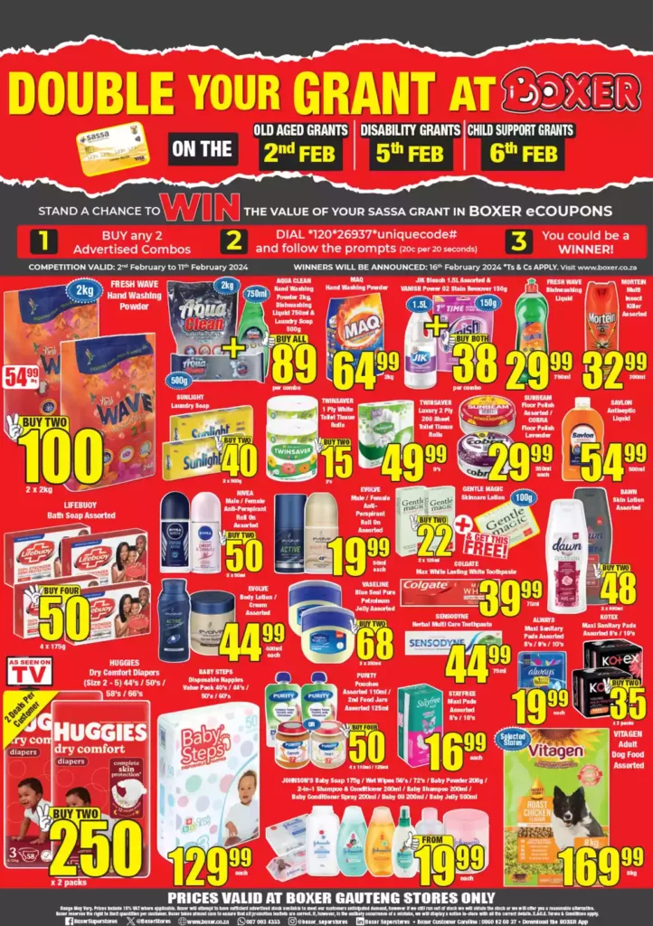 Boxer Catalogues & Specials Gauteng Supermarkets & Grocers