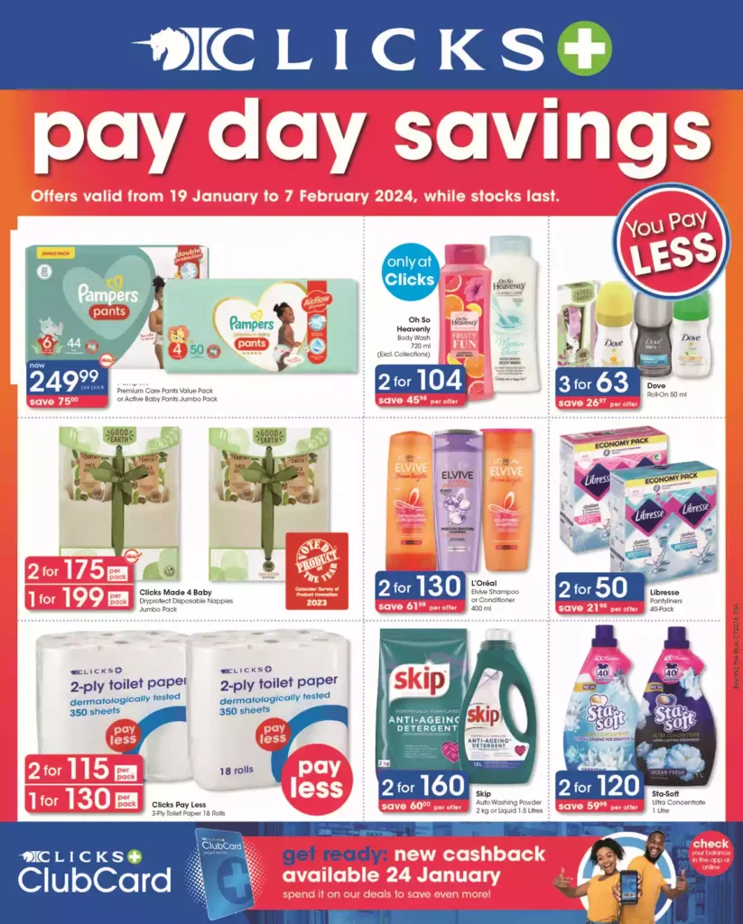 Clicks Catalogue & Specials South Africa Supermarkets & Grocers