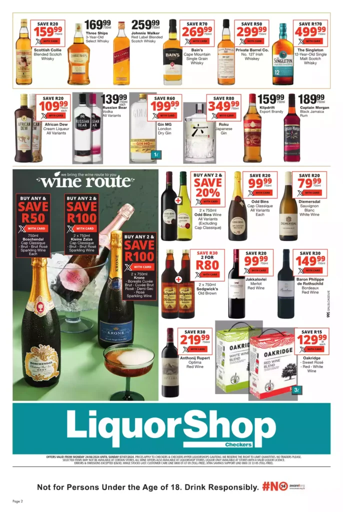 Checkers Liquorshop Catalogue & Specials 